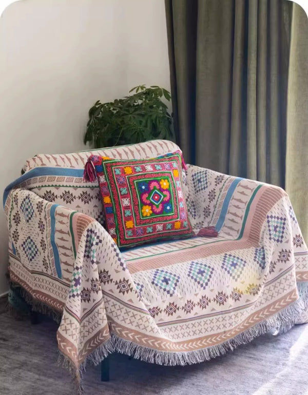 Bohemian Ethnic Style All Purpose Blanket