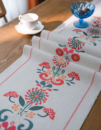 Bohemian Printed Tassel Table Runner