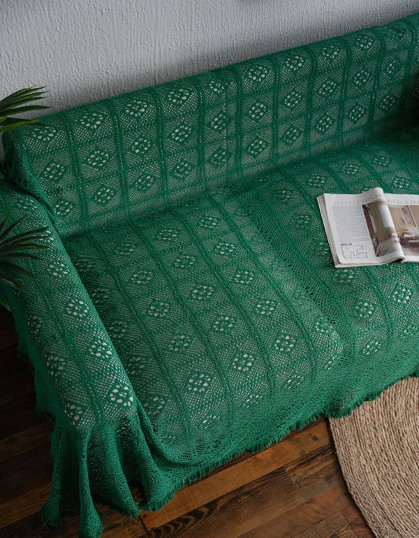 Couverture multifonctionnelle rétro Green Hollow