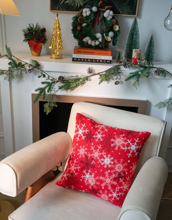 Housse de coussin de canapé ambiance Noël