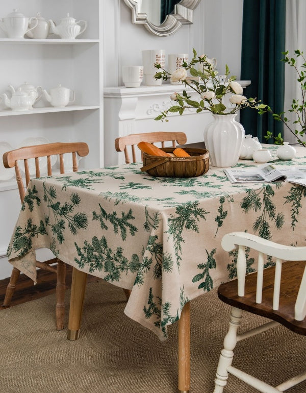 Pine Tree Print American Tablecloth