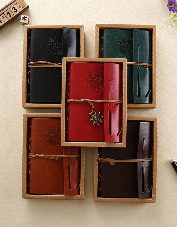 A6 Vintage Leather Pirate Notebook