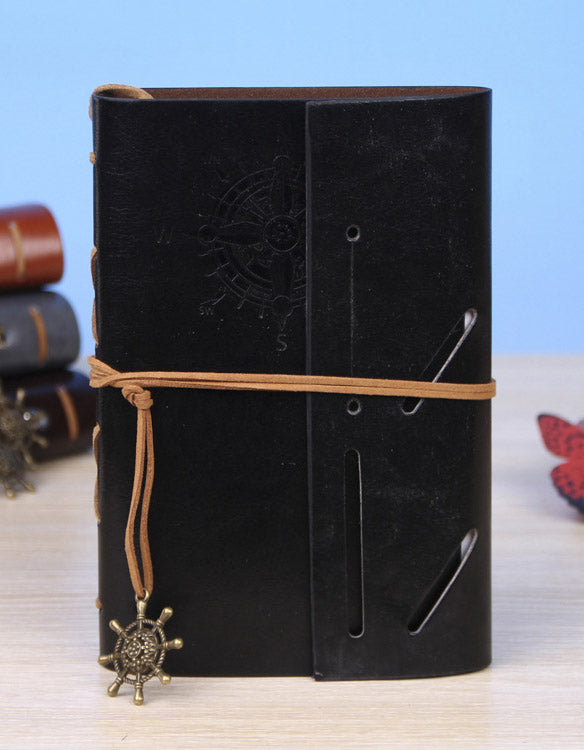 A6 Vintage Leather Pirate Notebook