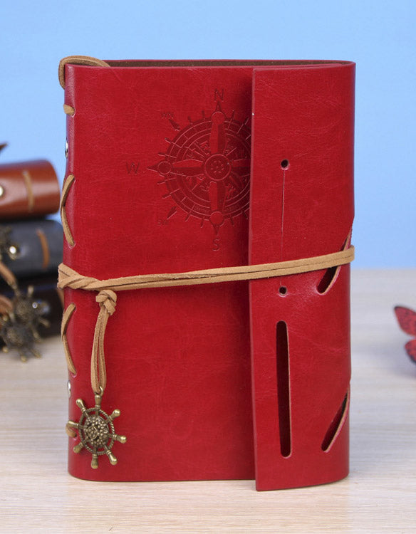 A6 Vintage Leather Pirate Notebook