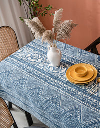 Nappe en coton et lin à imprimé africain 