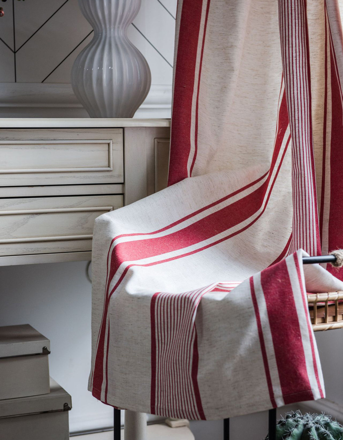 All Season Simple Stripes Cotton Curtains