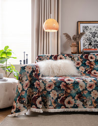 American Country Style Floral Thick Sofa Cover