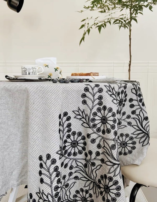 Bohemian Embroidered Tablecloth