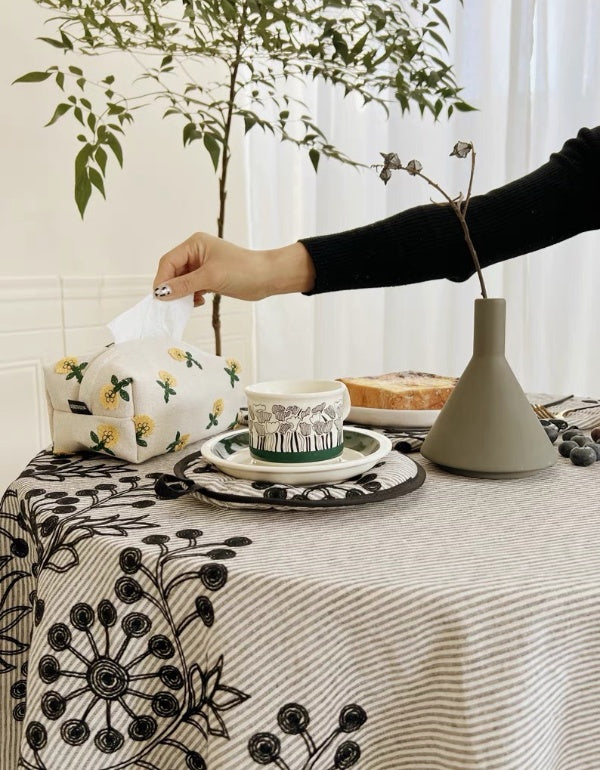 Bohemian Embroidered Tablecloth