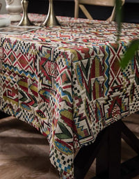 Bohemian Jacquard Cotton And Linen Tablecloth