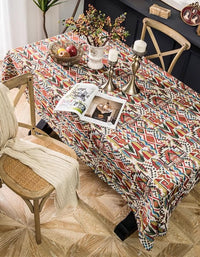 Bohemian Jacquard Cotton And Linen Tablecloth