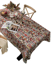 Bohemian Jacquard Cotton And Linen Tablecloth