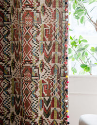 Bohemian Mixed Pattern Cotton Linen Curtains