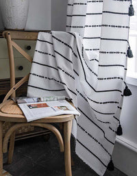 Bohemian Striped Tassel Curtains