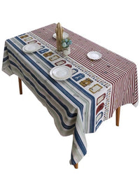 British Naval Style Cotton And Linen Tablecloth