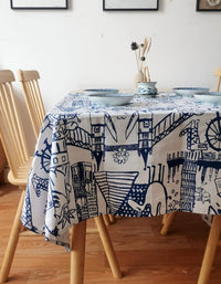 Cartoon Animation Children's  Cotton Tablecloth