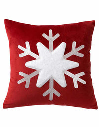 Housse de coussin flocon de neige de Noël