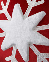 Housse de coussin flocon de neige de Noël