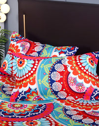 Colorful Mandala Design Exotic Bohemian Pattern Bedding Set (3PCS)