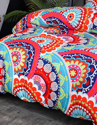 Colorful Mandala Design Exotic Bohemian Pattern Bedding Set (3PCS)