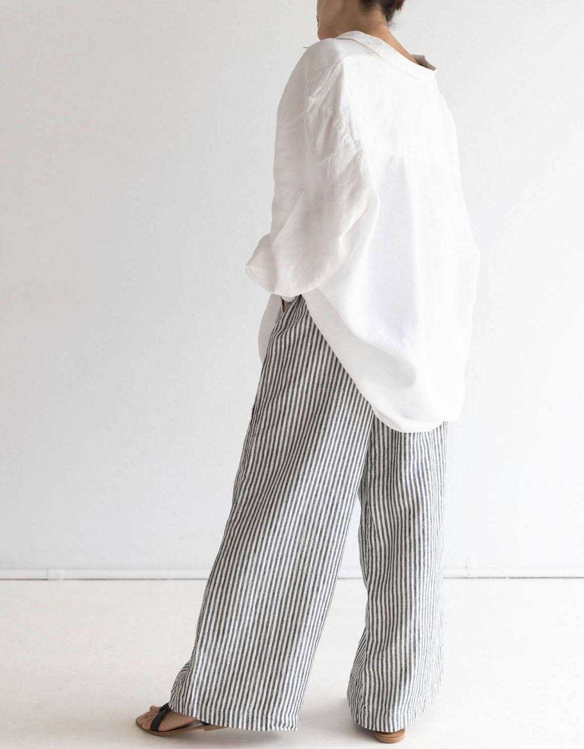 Comfortable Loose Vertical Stripes Wide-leg Pants