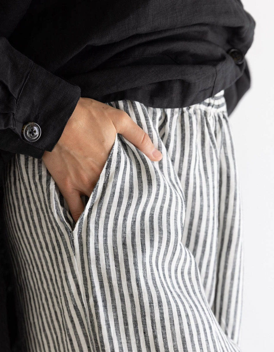 Comfortable Loose Vertical Stripes Wide-leg Pants