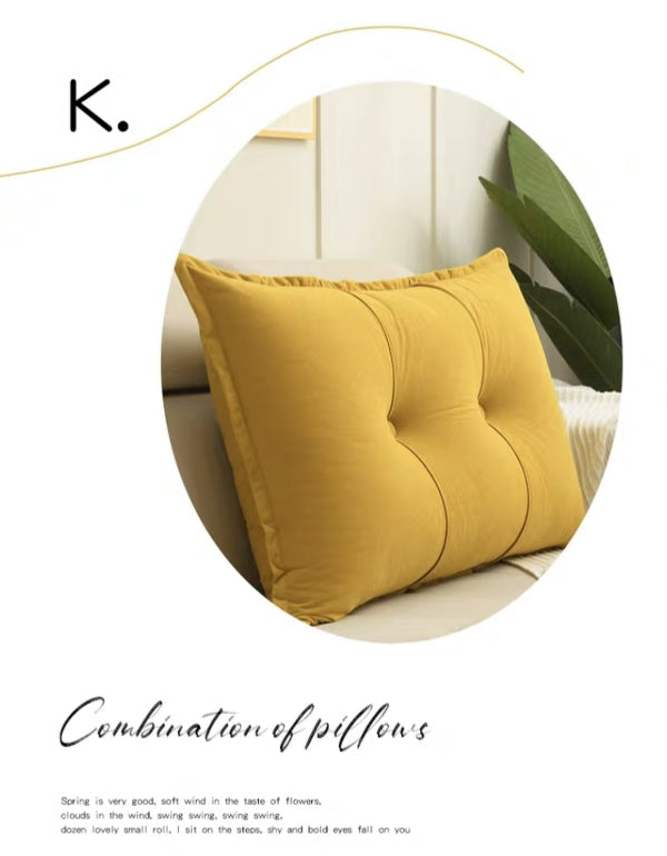 Housse de coussin tatami de style crème jaune/vert pour salon et chambre à coucher