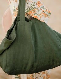 Eco-Friendly Casual Oversized Linen Tote Bag