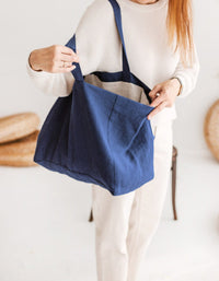 Eco-Friendly Casual Oversized Linen Tote Bag