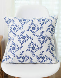 Farmhouse Blue Printed Cotton Tablecloth