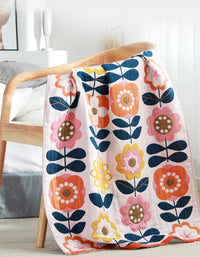 Flower Pattern Pure Cotton Bath Towel