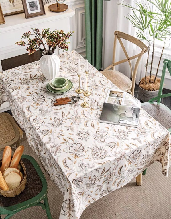 French Retro Camellia Tablecloth