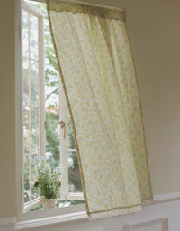 Fresh Style Yellow Floral Cotton Curtains