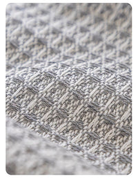 Nappe en treillis nid d'abeille tissée haute densité de style pastoral gris