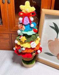 Décoration d'intérieur en forme d'arbre de Noël tissé à la main