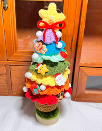 Décoration d'intérieur en forme d'arbre de Noël tissé à la main