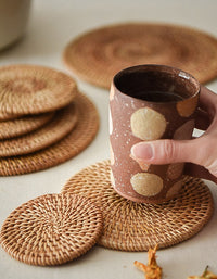 Handmade Rattan Woven Circular Placemat