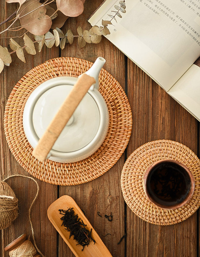 Handmade Rattan Woven Circular Placemat