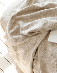 Jacquard Linen Cotton Fringe Blanket Sofa Cover