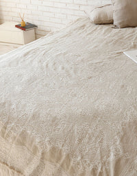 Jacquard Linen Cotton Fringe Blanket Sofa Cover