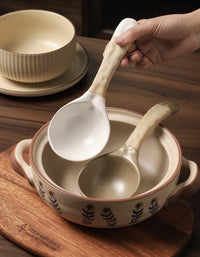 Kitchen Retro Ceramic Large Spoon