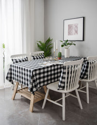 Large Gingham Tablecloth