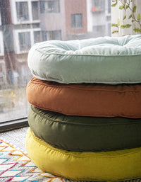 Coussin de sol rond, épais et confortable pour salon