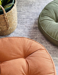 Coussin de sol rond, épais et confortable pour salon