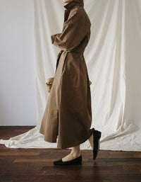 Long Loose Cotton Shirt Dress