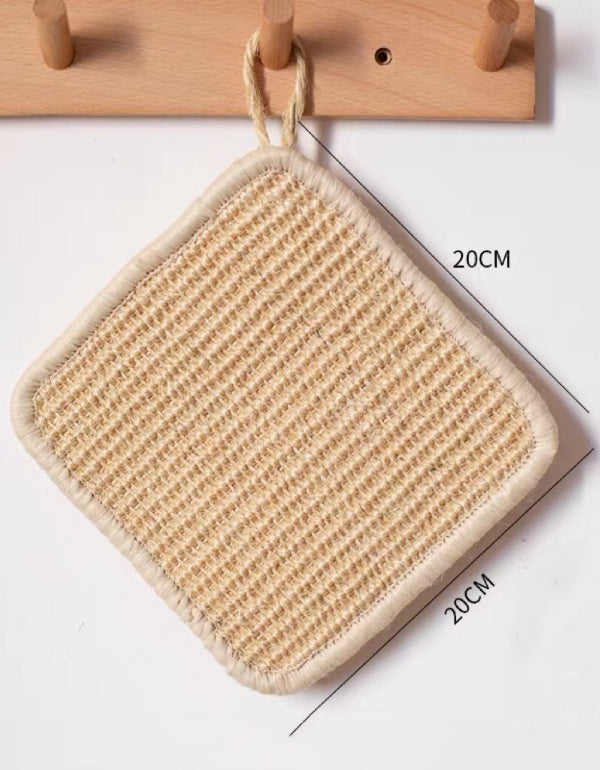 Natural Sisal Thickened High Temperature Resistant Insulated Placemat