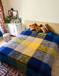 Nepal Vintage Knitted Blanket Sofa Cover