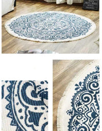 Nordic Cotton & Linen Retro Round Multi-purpose Mats