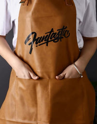 Nordic Leather Fashionable Waterproof And Oil-Proof Home Apron