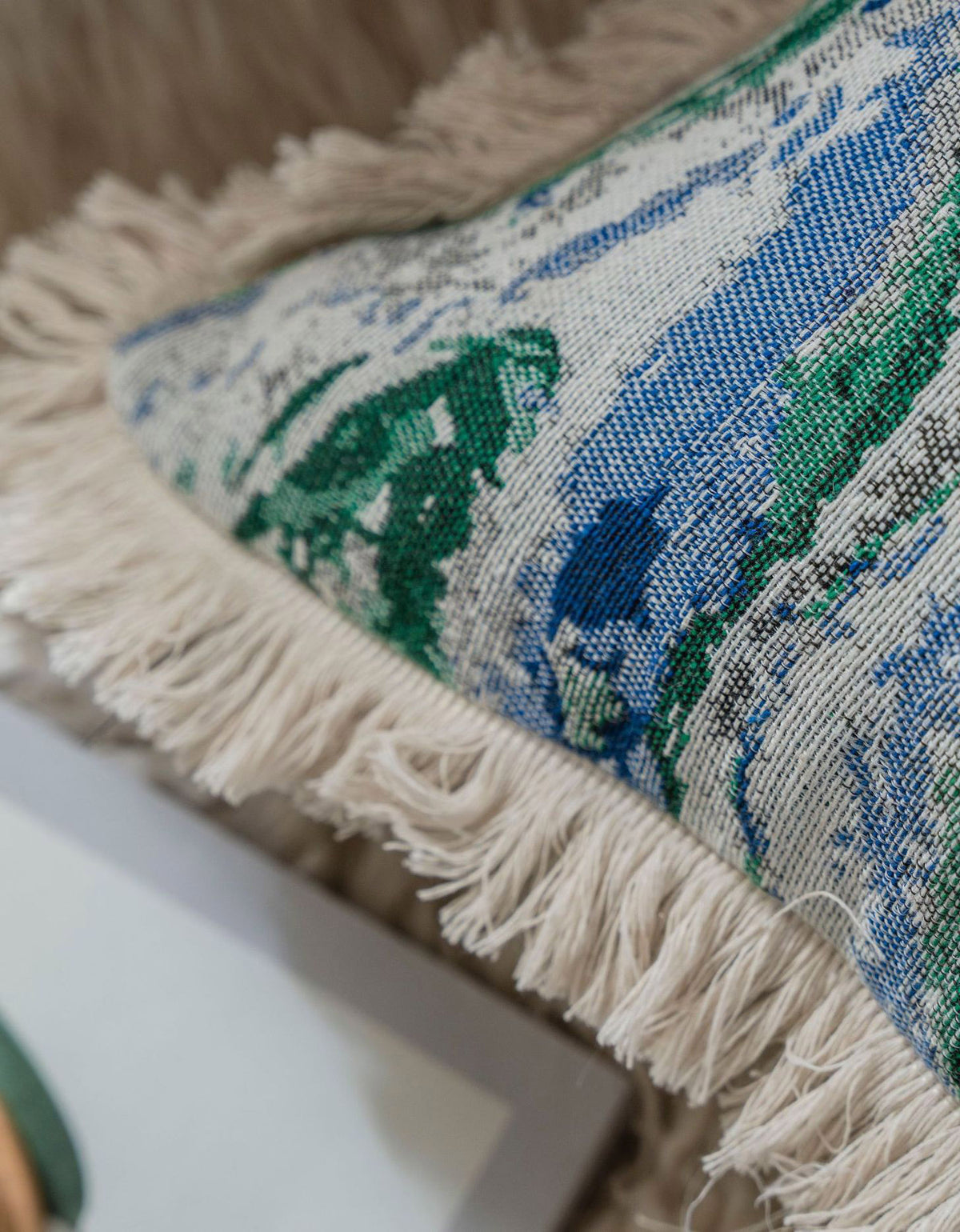 Housses de coussin en jacquard de style campagnard vintage 